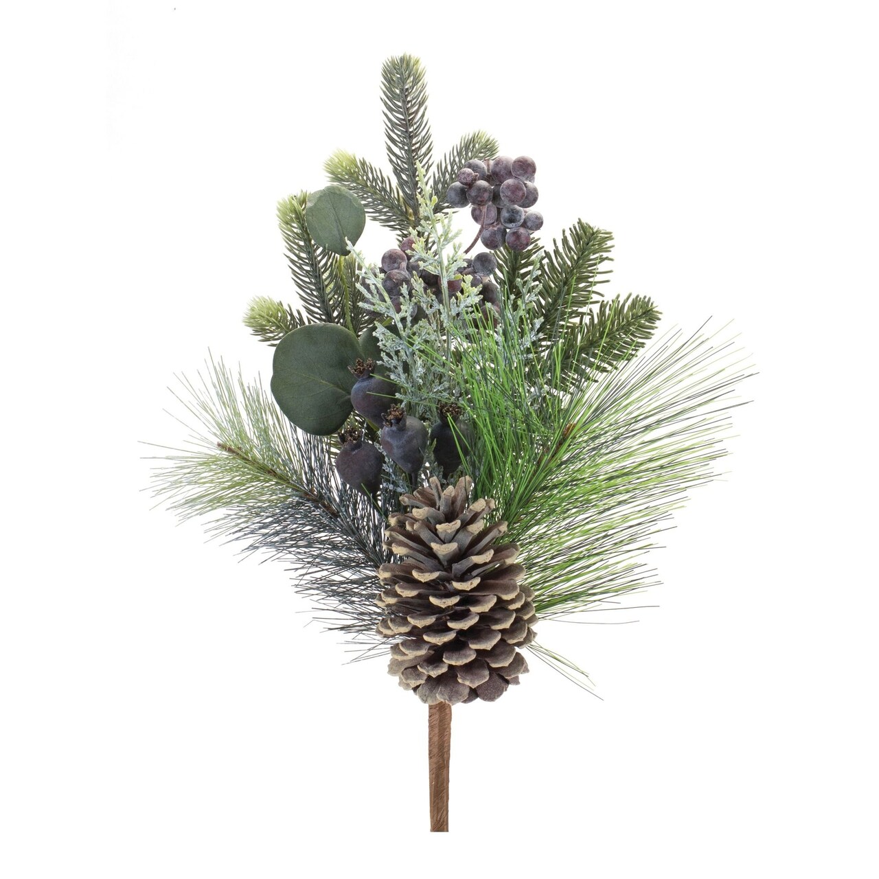 Melrose 2 Piece Set Pine with Eucalyptus Artificial Christmas Sprays 18"